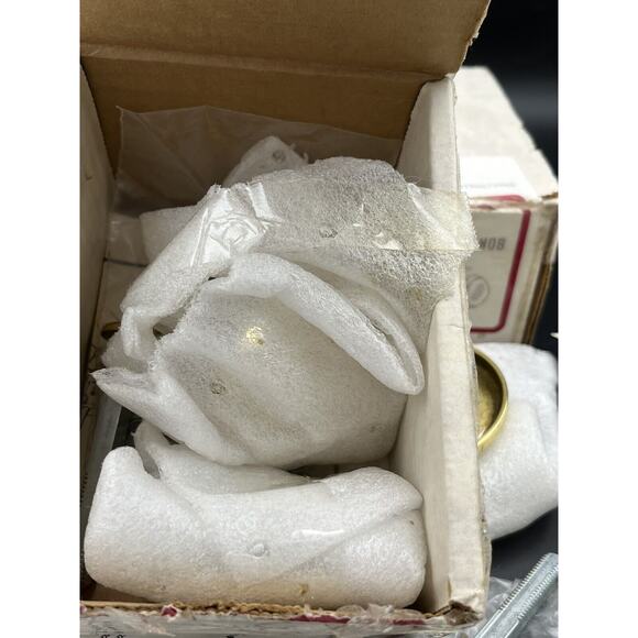 Vtg H.B. Ives Artisan Collection Single Dummy SOLID Brass Knobs W/Rose Lot Of 2 - Picture 14 of 16